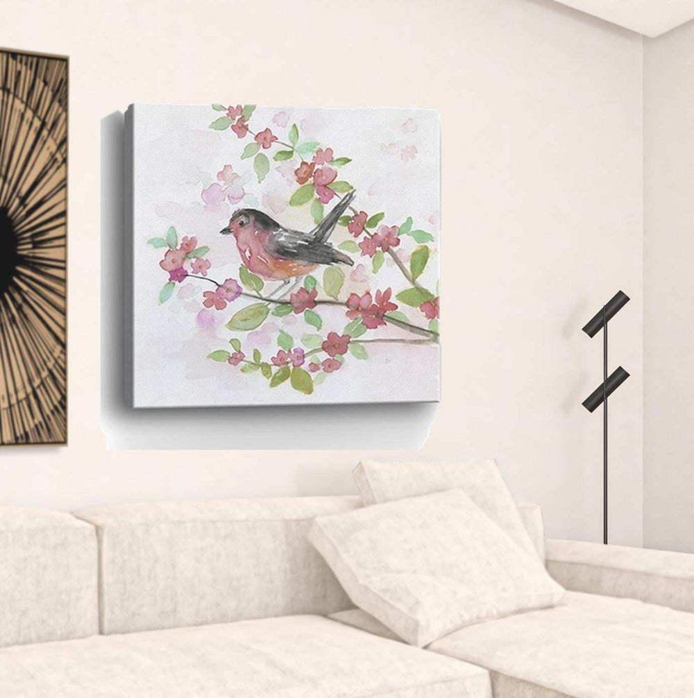 Flower And Bird Unframed Print Wall Art - Homeroots - Flyclothing LLC