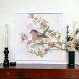 Flower And Bird Unframed Print Wall Art - Homeroots - Flyclothing LLC