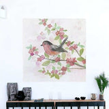 Flower And Bird Unframed Print Wall Art - Homeroots - Flyclothing LLC