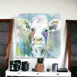Watercolor Cow Unframed Print Wall Art - Homeroots - Flyclothing LLC