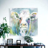 Watercolor Cow Unframed Print Wall Art - Homeroots - Flyclothing LLC