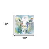 Watercolor Cow Unframed Print Wall Art - Homeroots - Flyclothing LLC