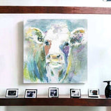 Watercolor Cow Unframed Print Wall Art - Homeroots - Flyclothing LLC