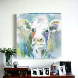 Watercolor Cow Unframed Print Wall Art - Homeroots - Flyclothing LLC