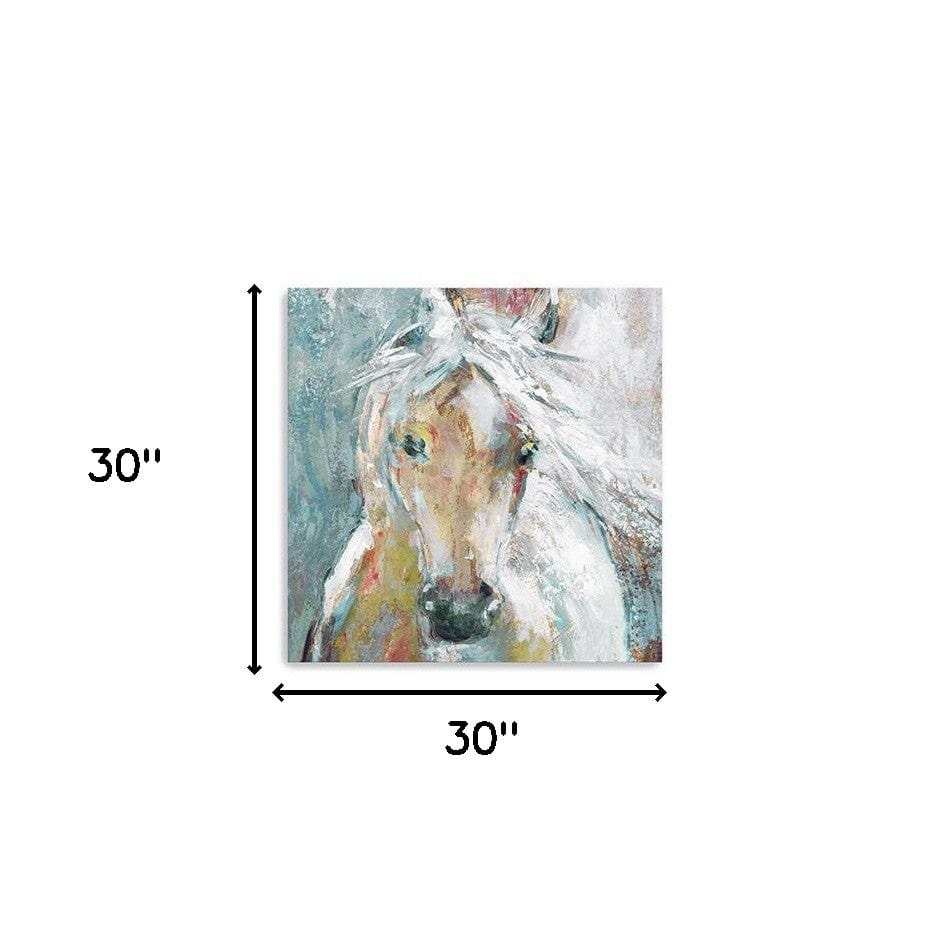 Whimsical Horse Unframed Print Wall Art - Homeroots - Flyclothing LLC