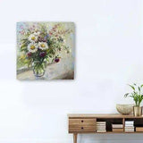 Pretty Vase Of Flowers Unframed Print Wall Art - Homeroots - Flyclothing LLC