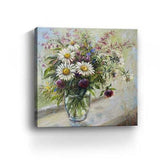 Pretty Vase Of Flowers Unframed Print Wall Art - Homeroots - Flyclothing LLC