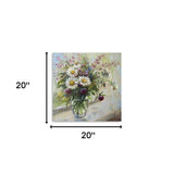 Pretty Vase Of Flowers Unframed Print Wall Art - Homeroots - Flyclothing LLC