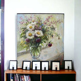 Pretty Vase Of Flowers Unframed Print Wall Art - Homeroots - Flyclothing LLC