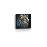 Painted Lion Portrait Unframed Print Wall Art - Homeroots - Flyclothing LLC