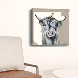 Cute Highland Cow Unframed Print Wall Art - Homeroots - Flyclothing LLC