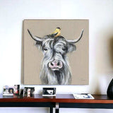 Cute Highland Cow Unframed Print Wall Art - Homeroots - Flyclothing LLC