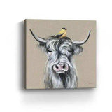 Cute Highland Cow Unframed Print Wall Art - Homeroots - Flyclothing LLC