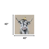 Cute Highland Cow Unframed Print Wall Art - Homeroots - Flyclothing LLC