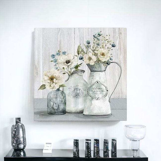 Rustic Flowers Unframed Print Wall Art - Homeroots - Flyclothing LLC