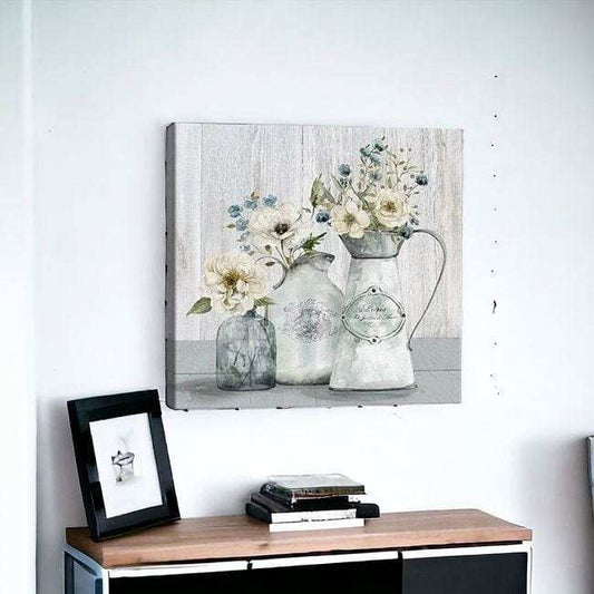 Rustic Flowers Unframed Print Wall Art - Homeroots - Flyclothing LLC