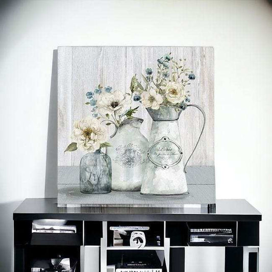 Rustic Flowers Unframed Print Wall Art - Homeroots - Flyclothing LLC