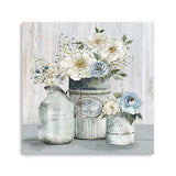 Rustic Grey Flowers Unframed Print Wall Art - Homeroots - Flyclothing LLC