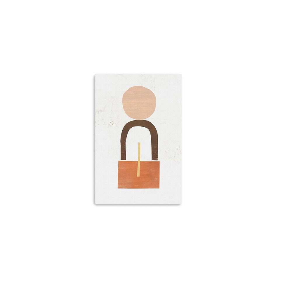 Abstract Orange Shapes In Balance Unframed Print Wall Art - Homeroots - Flyclothing LLC