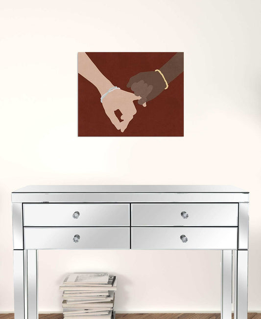 Small Friendship Promise Canvas Wall Art - Homeroots - Flyclothing LLC