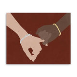 Large Friendship Promise Canvas Wall Art - Homeroots - Flyclothing LLC
