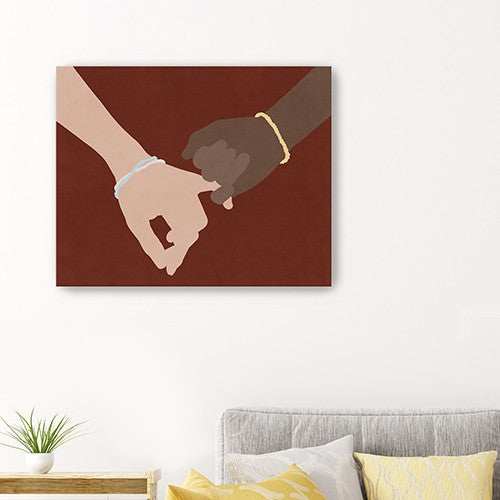Large Friendship Promise Canvas Wall Art - Homeroots - Flyclothing LLC