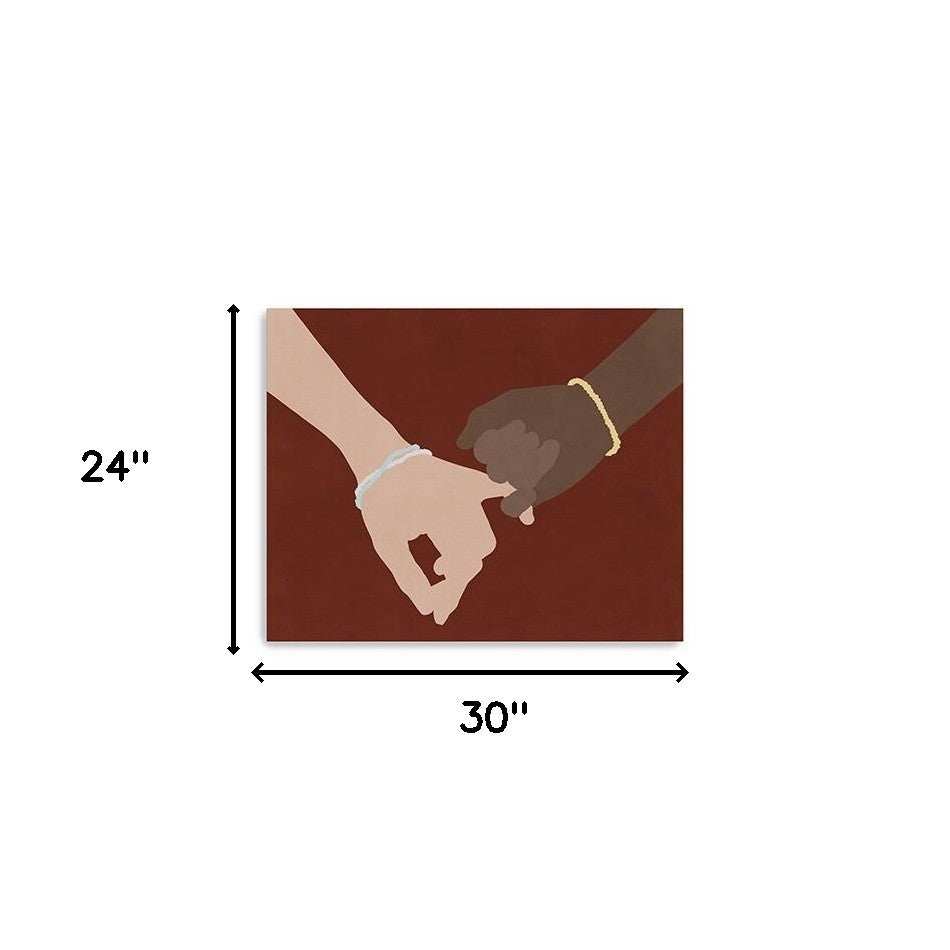 Large Friendship Promise Canvas Wall Art - Homeroots - Flyclothing LLC