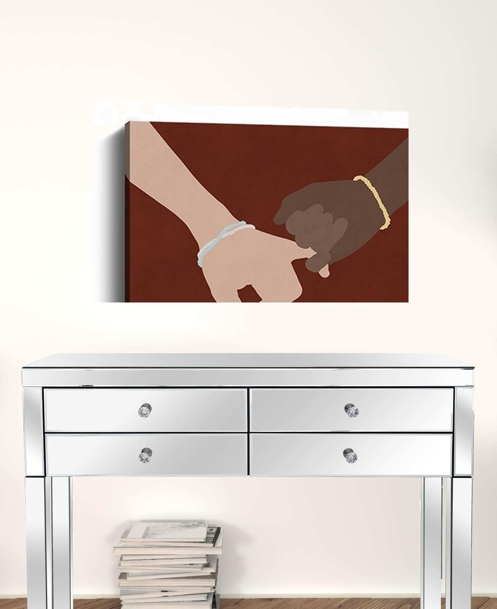 Large Friendship Promise Canvas Wall Art - Homeroots - Flyclothing LLC