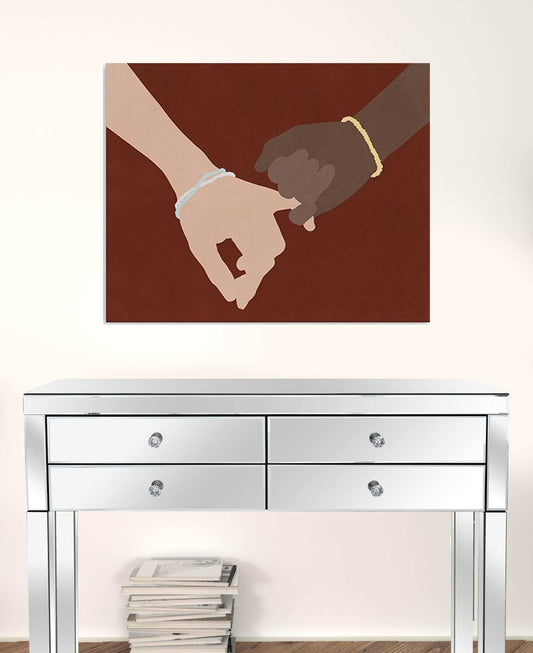 Large Friendship Promise Canvas Wall Art - Homeroots - Flyclothing LLC