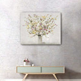 Small Colorful Wildflowers in a Vase Canvas Wall Art - Homeroots - Flyclothing LLC