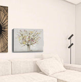 Large Colorful Wildflowers in a Vase Canvas Wall Art - Homeroots - Flyclothing LLC