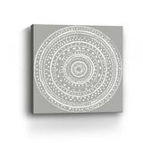 Boho White Mandala Unframed Print Wall Art - Homeroots - Flyclothing LLC