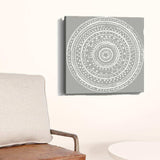 Boho White Mandala Unframed Print Wall Art - Homeroots - Flyclothing LLC