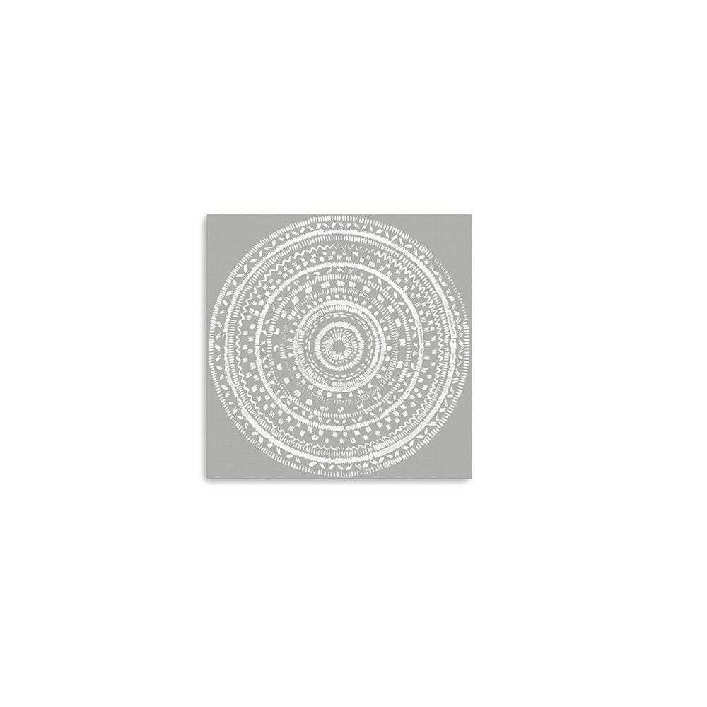 Boho White Mandala Unframed Print Wall Art - Homeroots - Flyclothing LLC