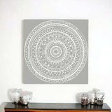 Boho White Mandala Unframed Print Wall Art - Homeroots - Flyclothing LLC