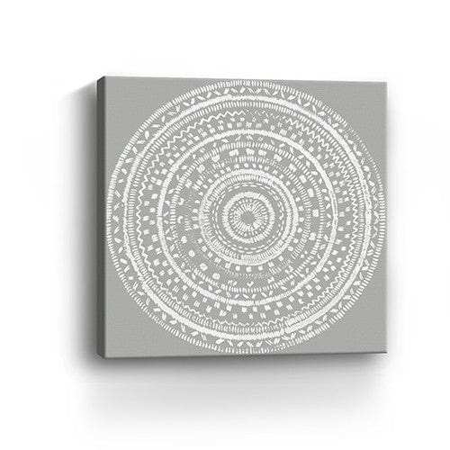 Boho White Mandala Unframed Print Wall Art - Homeroots - Flyclothing LLC