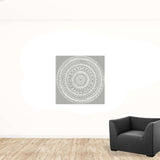 Boho White Mandala Unframed Print Wall Art - Homeroots - Flyclothing LLC