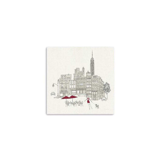 Nyc Cafline Work Unframed Print Wall Art - Homeroots - Flyclothing LLC