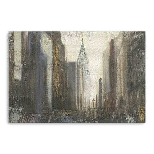 Nyc Urban Street Scene Unframed Print Wall Art - Homeroots - Flyclothing LLC