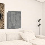 36" x 24" Gray and White Aerial New York Map Canvas Wall Art - Homeroots - Flyclothing LLC