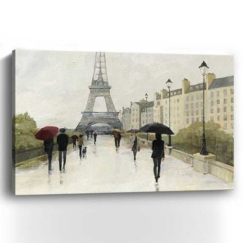 Parisian Rainy Day Unframed Print Wall Art - Homeroots - Flyclothing LLC