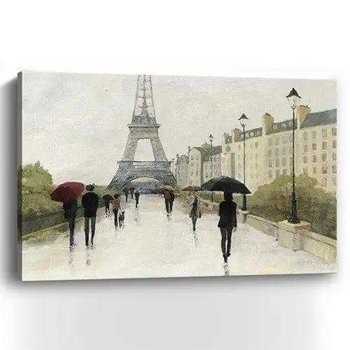 Parisian Rainy Day Unframed Print Wall Art - Homeroots - Flyclothing LLC