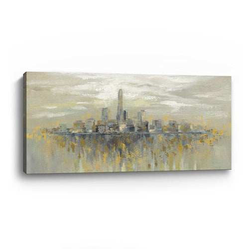 Artistic Manhattan City Skyline Unframed Print Wall Art - Homeroots - Flyclothing LLC