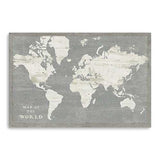 Minimalist World Map Unframed Print Wall Art - Homeroots - Flyclothing LLC