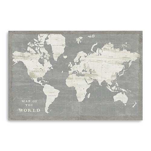 Minimalist World Map Unframed Print Wall Art - Homeroots - Flyclothing LLC