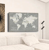 Minimalist World Map Unframed Print Wall Art - Homeroots - Flyclothing LLC