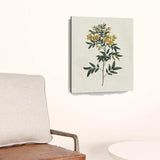 Singular Yellow Blossom Branch Unframed Print Wall Art - Homeroots - Flyclothing LLC
