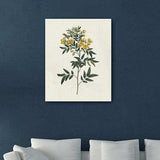 Singular Yellow Blossom Branch Unframed Print Wall Art - Homeroots - Flyclothing LLC