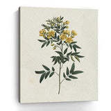Singular Yellow Blossom Branch Unframed Print Wall Art - Homeroots - Flyclothing LLC