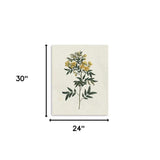 Singular Yellow Blossom Branch Unframed Print Wall Art - Homeroots - Flyclothing LLC
